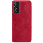 Nillkin Qin odinis dėklas Samsung Galaxy A73 – raudonas -- Samsung Galaxy A73