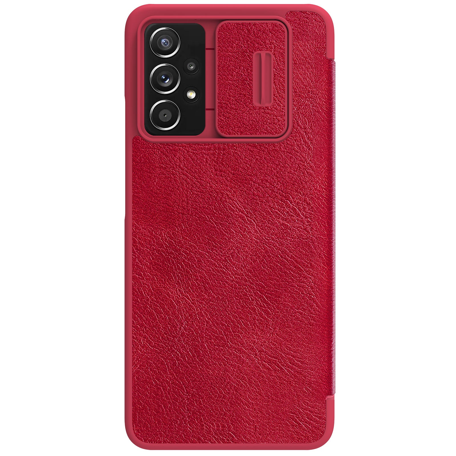 Nillkin Qin odinis dėklas Samsung Galaxy A73 – raudonas -- Samsung Galaxy A73