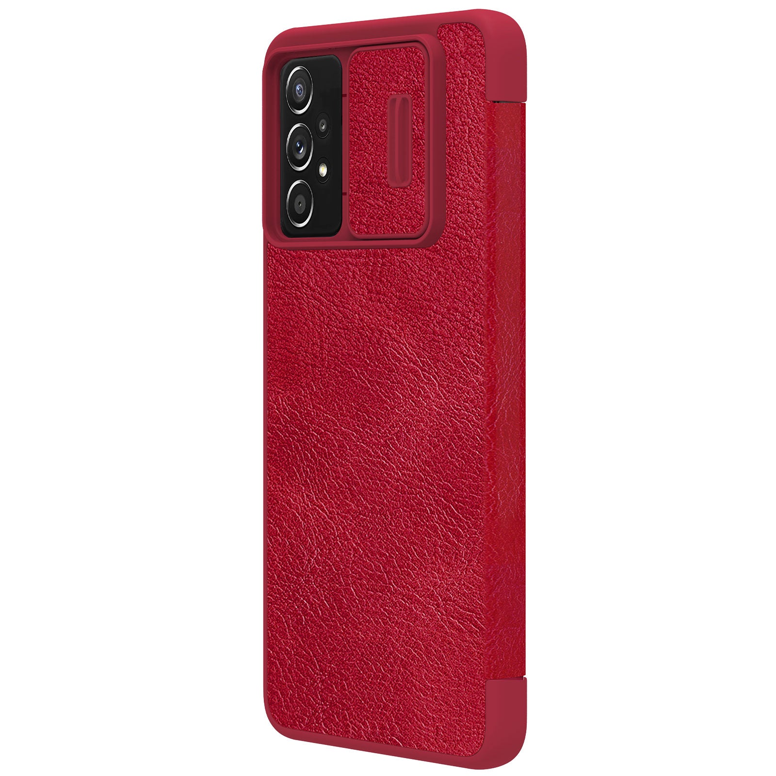 Nillkin Qin odinis dėklas Samsung Galaxy A73 – raudonas -- Samsung Galaxy A73