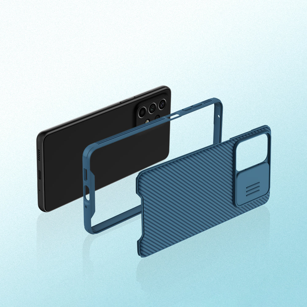 Nillkin CamShield Pro dėklas Samsung Galaxy A73 – juodas -- Samsung Galaxy A73