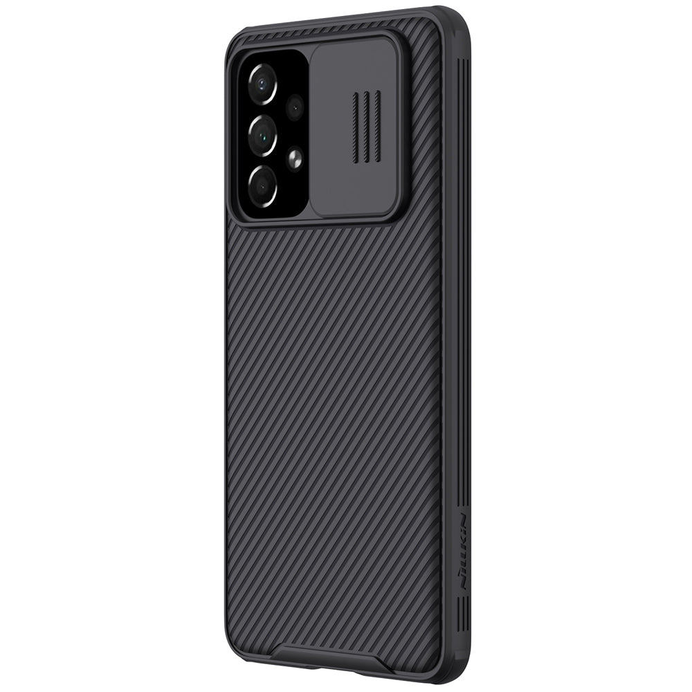 Nillkin CamShield Pro dėklas Samsung Galaxy A73 – juodas -- Samsung Galaxy A73