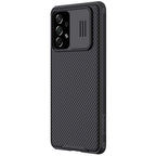 Nillkin CamShield Pro dėklas Samsung Galaxy A73 – juodas -- Samsung Galaxy A73
