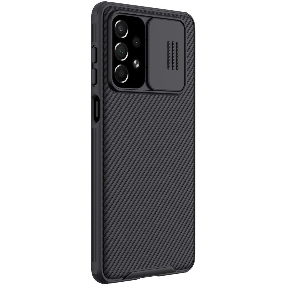 Nillkin CamShield Pro dėklas Samsung Galaxy A73 – juodas -- Samsung Galaxy A73