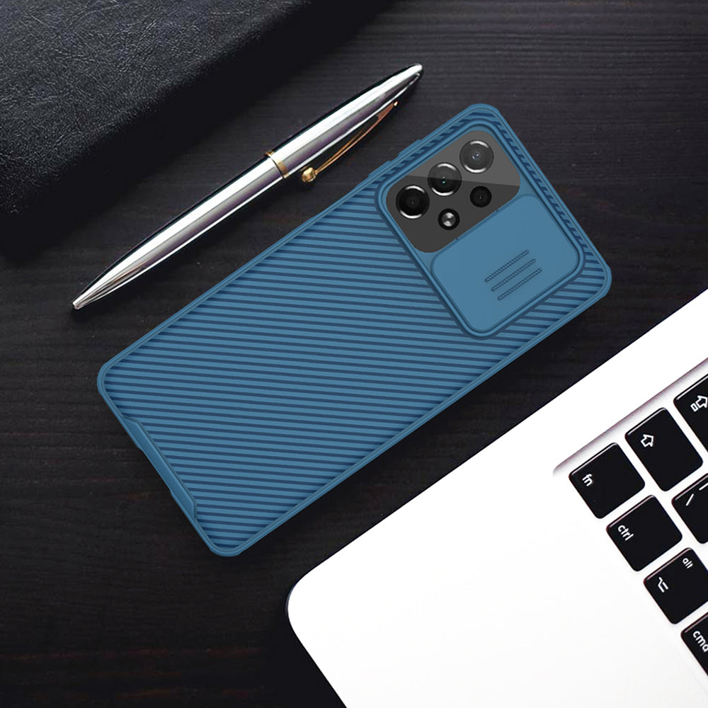 Nillkin CamShield Pro dėklas Galaxy A73 – mėlynas -- Samsung Galaxy A73