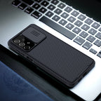 Nillkin CamShield Pro dėklas Galaxy A73 – mėlynas -- Samsung Galaxy A73