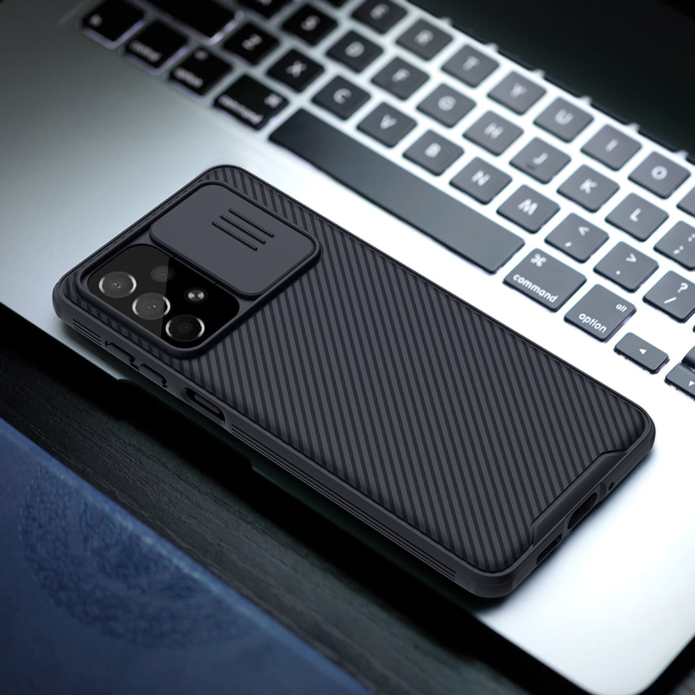Nillkin CamShield Pro dėklas Galaxy A73 – mėlynas -- Samsung Galaxy A73