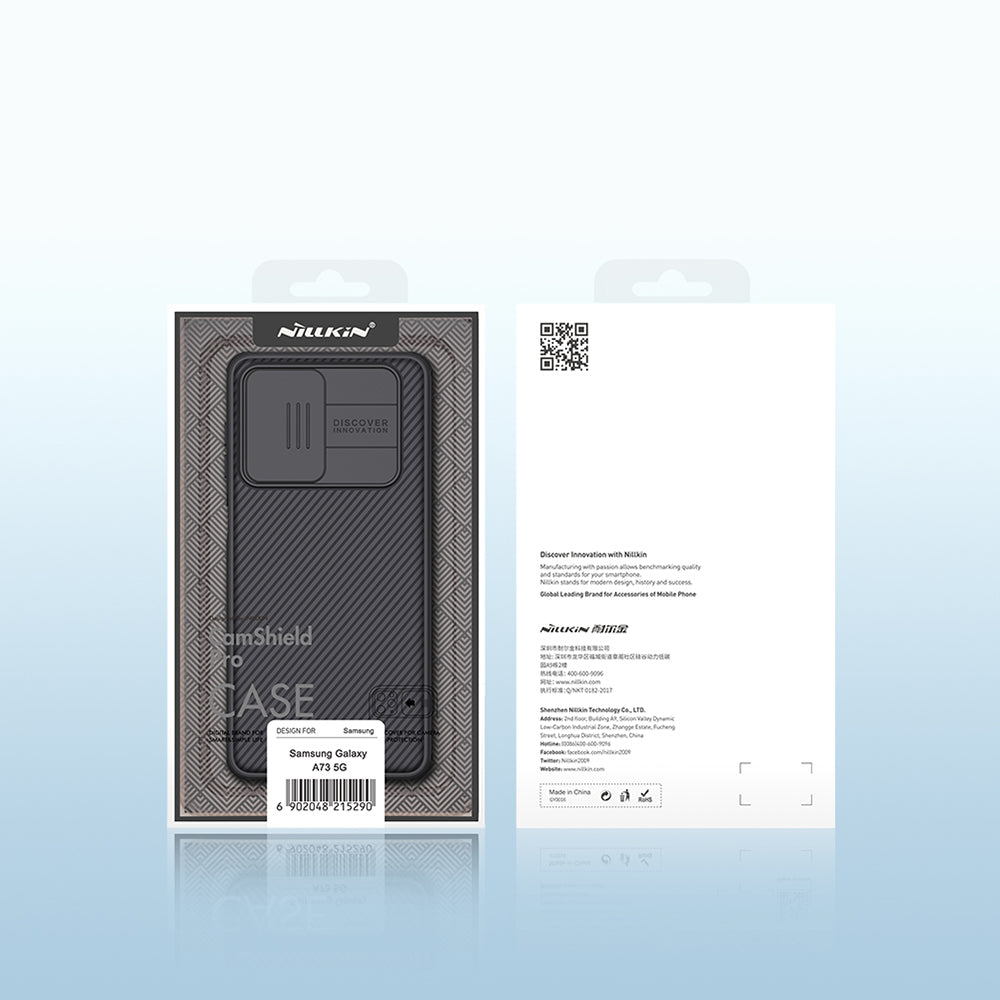 Nillkin CamShield Pro dėklas Galaxy A73 – mėlynas -- Samsung Galaxy A73