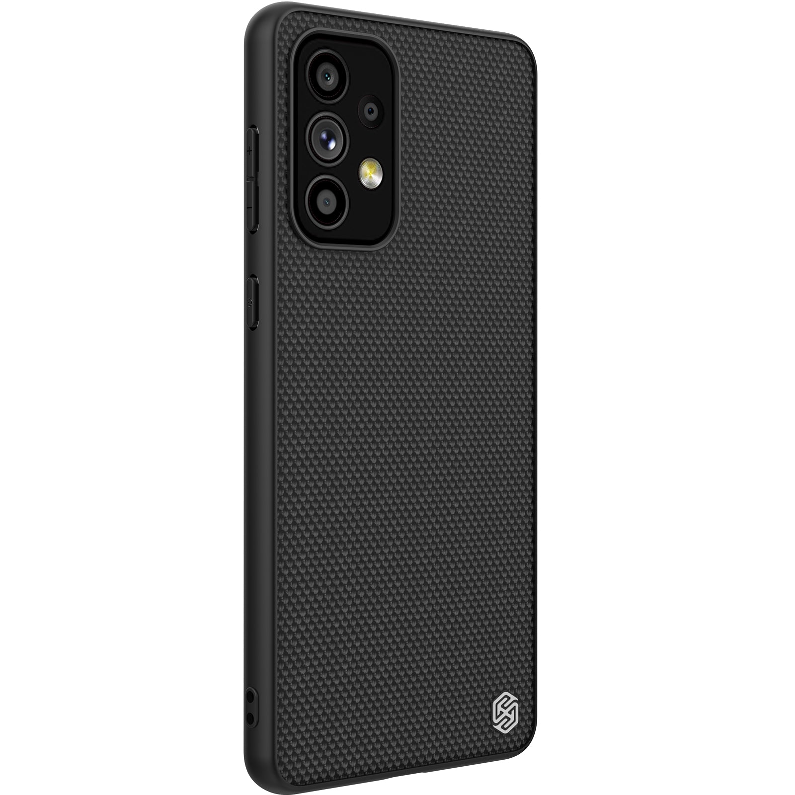 Nillkin Textured Case dėklas Samsung Galaxy A73 – juodas -- Samsung Galaxy A73