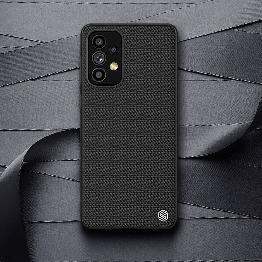 Nillkin Textured Case dėklas Samsung Galaxy A73 – juodas -- Samsung Galaxy A73