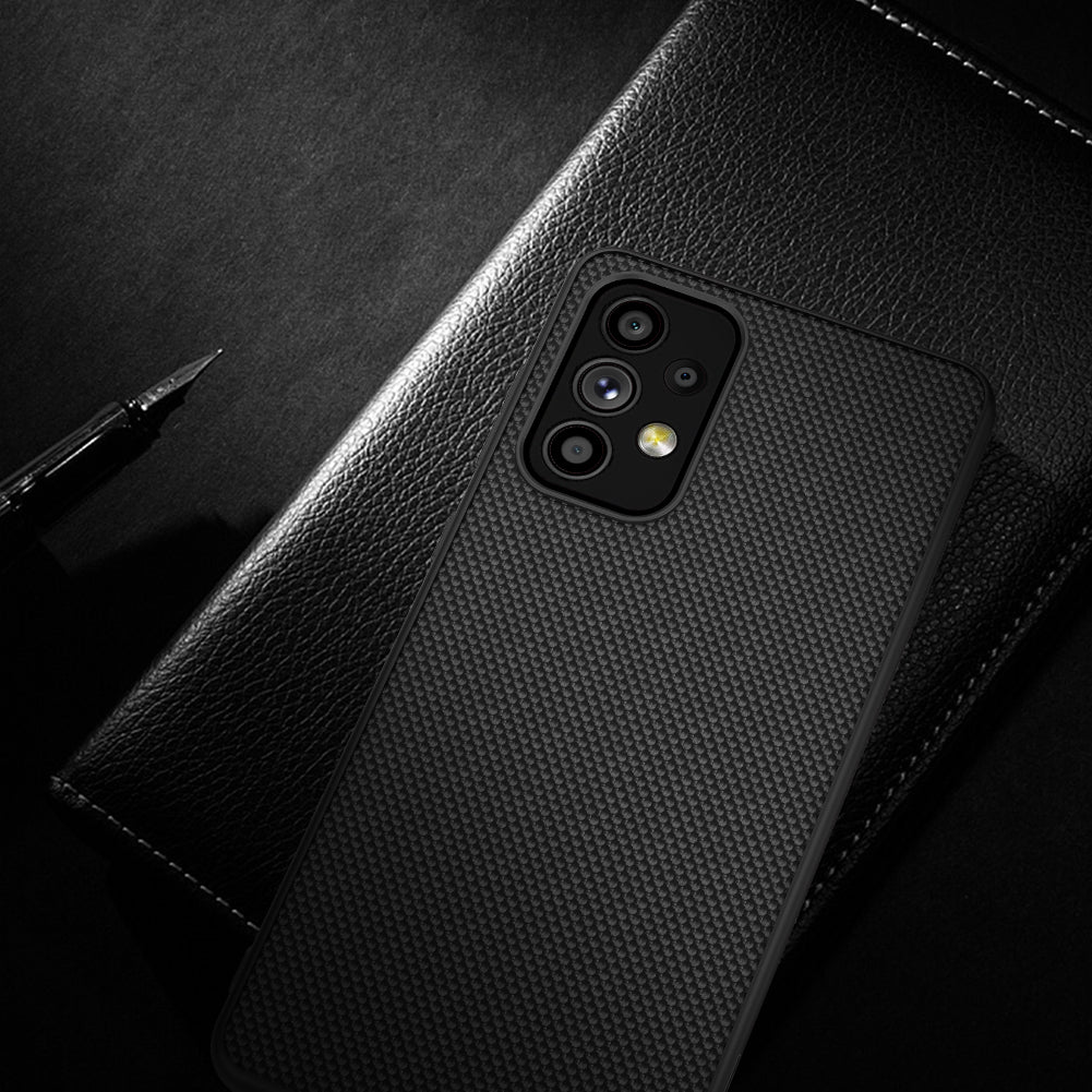 Nillkin Textured Case dėklas Samsung Galaxy A73 – juodas -- Samsung Galaxy A73