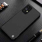 Nillkin Textured Case dėklas Samsung Galaxy A73 – juodas -- Samsung Galaxy A73