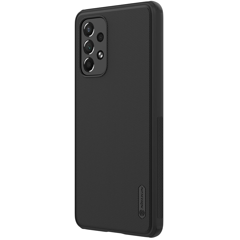Nillkin Super Frosted Shield Pro dėklas Galaxy A73 – juodas -- Samsung Galaxy A73