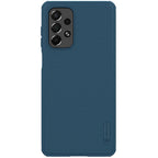 Nillkin Super Frosted Shield Pro dėklas Samsung Galaxy A73 – mėlynas -- Samsung Galaxy A73