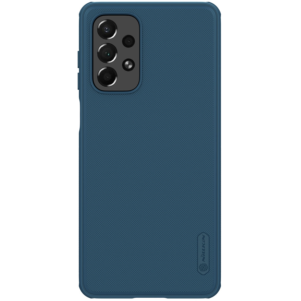 Nillkin Super Frosted Shield Pro dėklas Samsung Galaxy A73 – mėlynas -- Samsung Galaxy A73