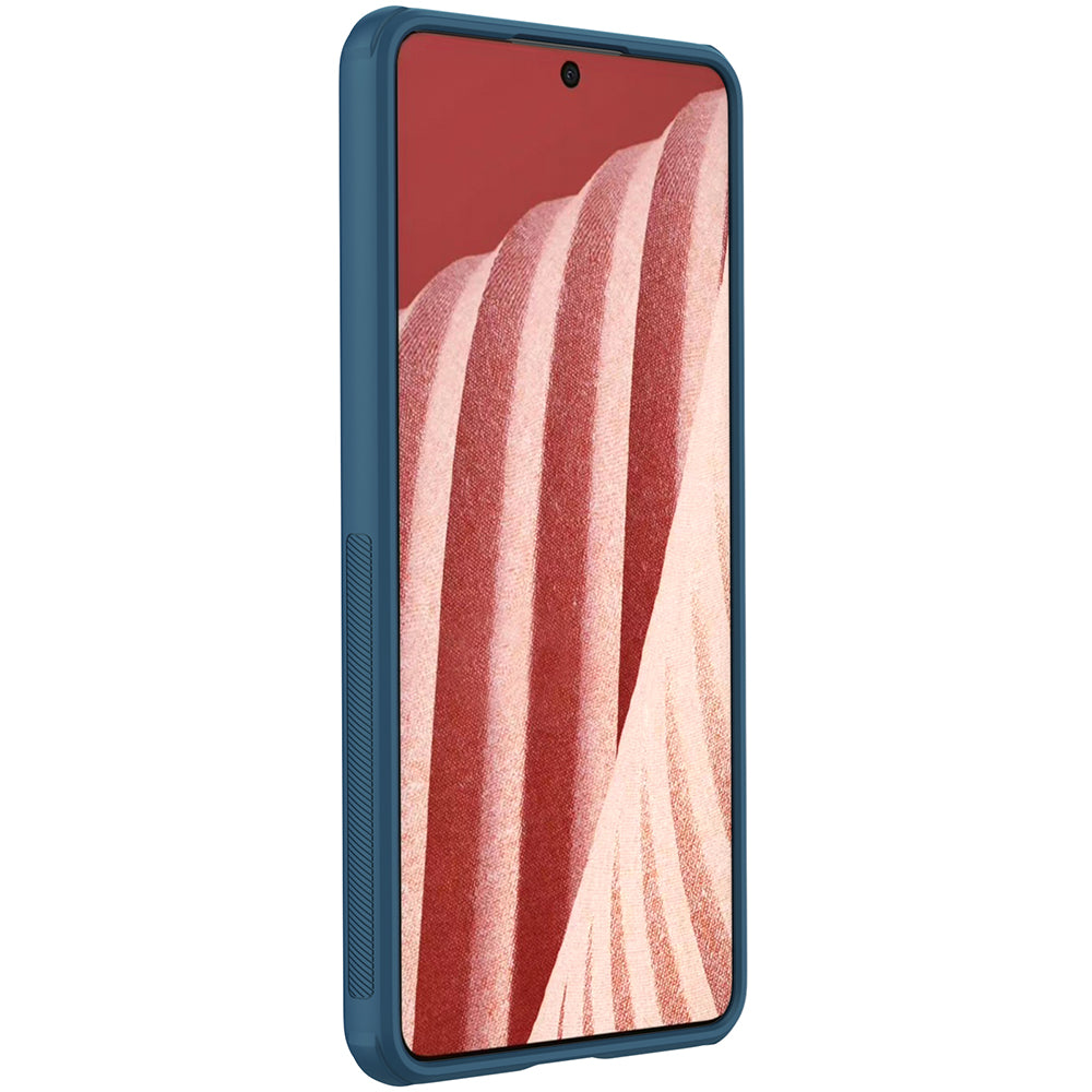 Nillkin Super Frosted Shield Pro dėklas Samsung Galaxy A73 – mėlynas -- Samsung Galaxy A73