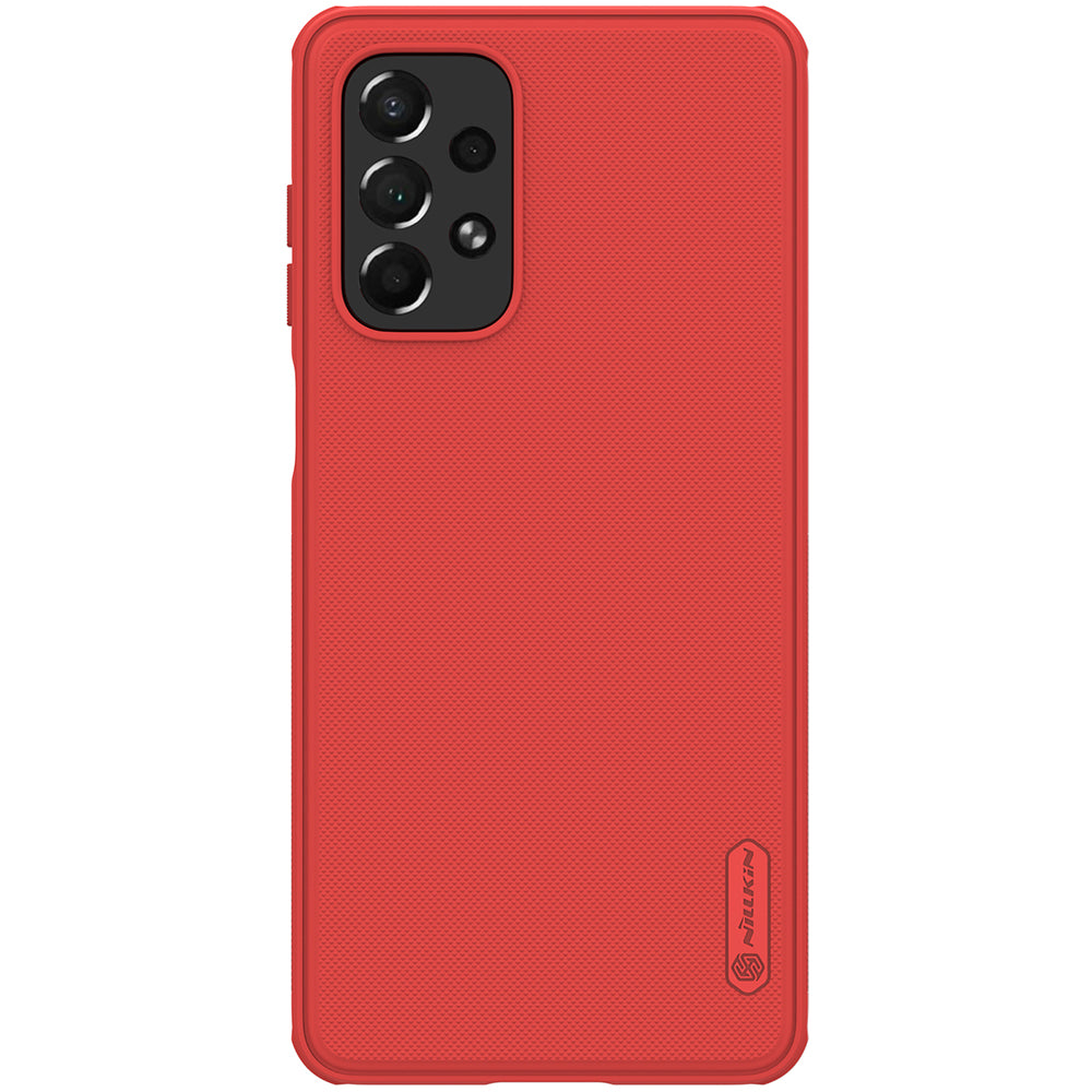 Nillkin Super Frosted Shield Pro dėklas Galaxy A73 – raudonas -- Samsung Galaxy A73