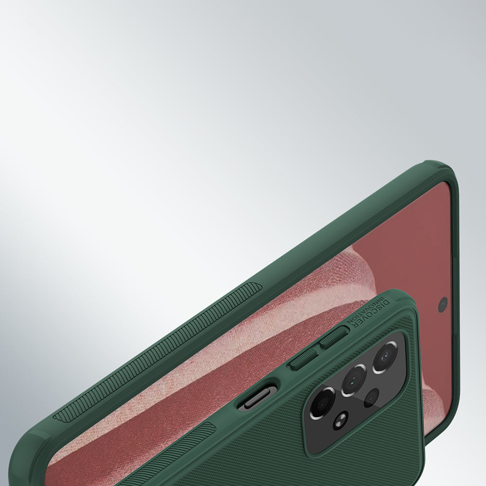 Nillkin Super Frosted Shield Pro dėklas Galaxy A73 – raudonas -- Samsung Galaxy A73