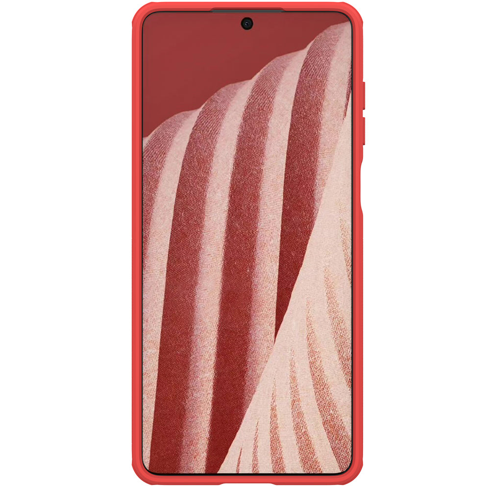 Nillkin Super Frosted Shield Pro dėklas Galaxy A73 – raudonas -- Samsung Galaxy A73