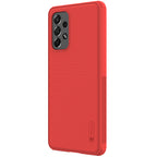 Nillkin Super Frosted Shield Pro dėklas Galaxy A73 – raudonas -- Samsung Galaxy A73