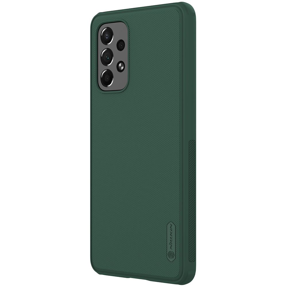 Nillkin Super Frosted Shield Pro dėklas Samsung Galaxy A73 – žalias -- Samsung Galaxy A73