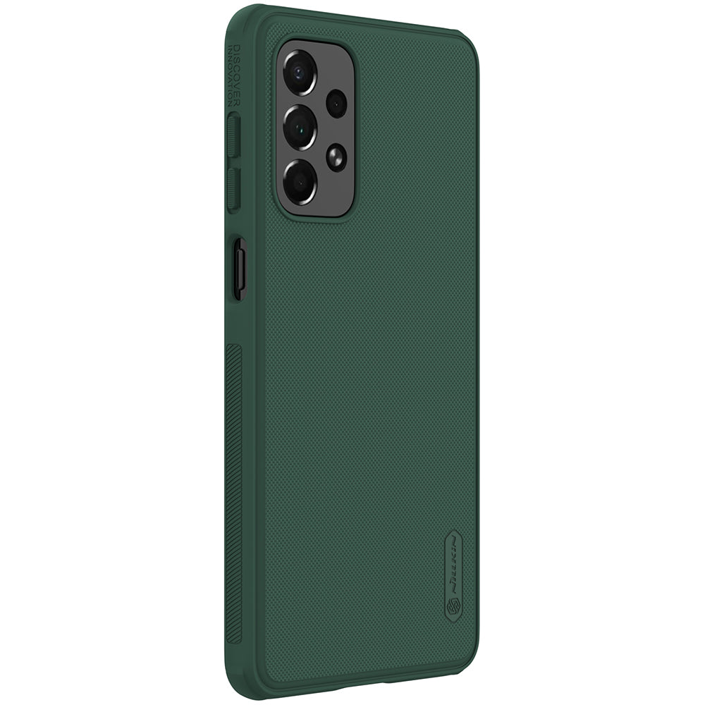 Nillkin Super Frosted Shield Pro dėklas Samsung Galaxy A73 – žalias -- Samsung Galaxy A73