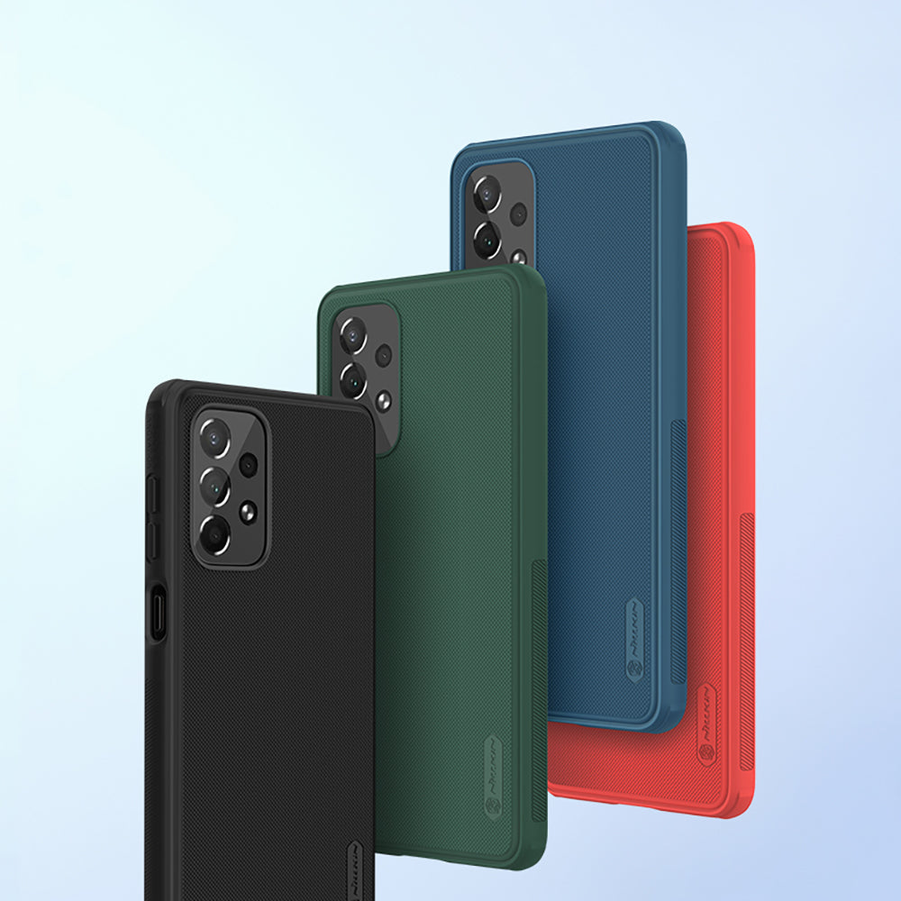 Nillkin Super Frosted Shield Pro dėklas Samsung Galaxy A73 – žalias -- Samsung Galaxy A73