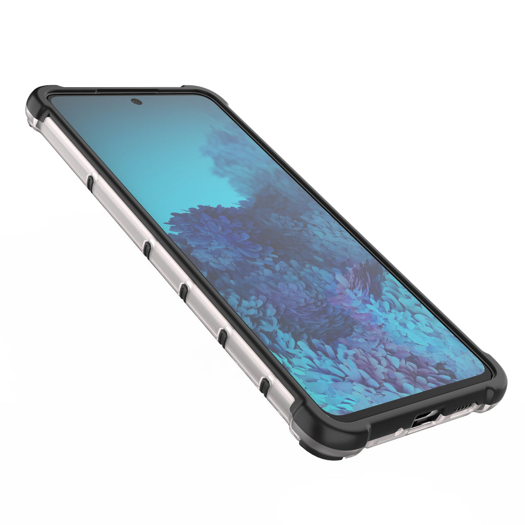 Apsauginis „Honeycomb“ dėklas Samsung Galaxy A73 – juodas -- Samsung Galaxy A73