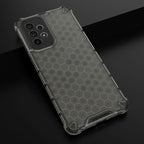 Apsauginis „Honeycomb“ dėklas Samsung Galaxy A73 – juodas -- Samsung Galaxy A73