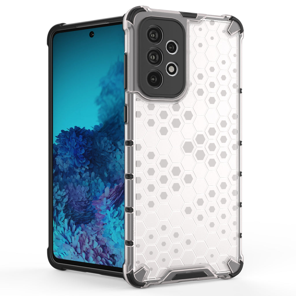 Šarvuotas korio rašto dėklas Galaxy A73 – mėlynas -- Samsung Galaxy A73