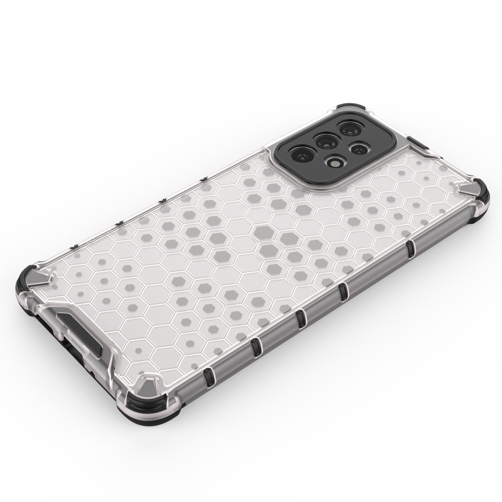 Skaidrus hibridinis dėklas Samsung Galaxy A73 – Honeycomb -- Samsung Galaxy A73