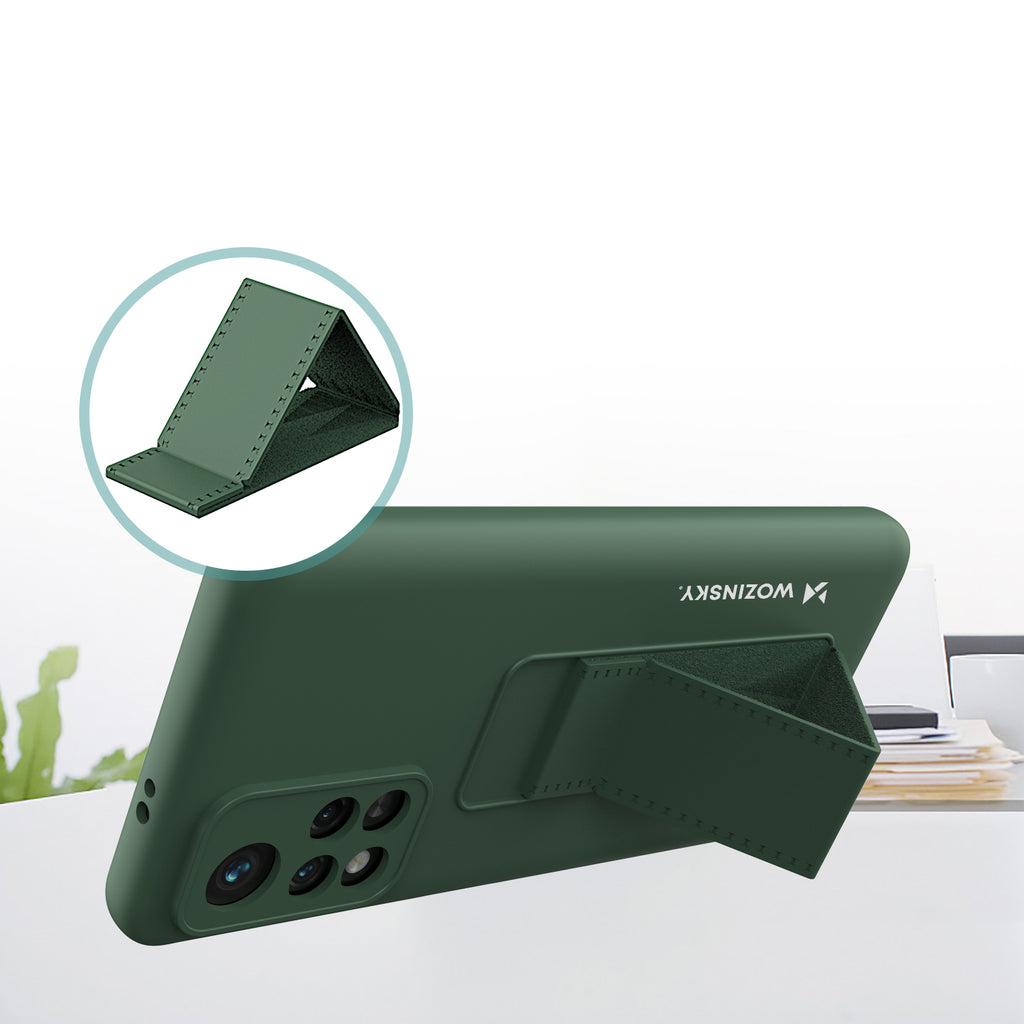 Wozinsky Kickstand dėklas Xiaomi Redmi Note 11/11S – juodas -- Xiaomi Redmi Note 11