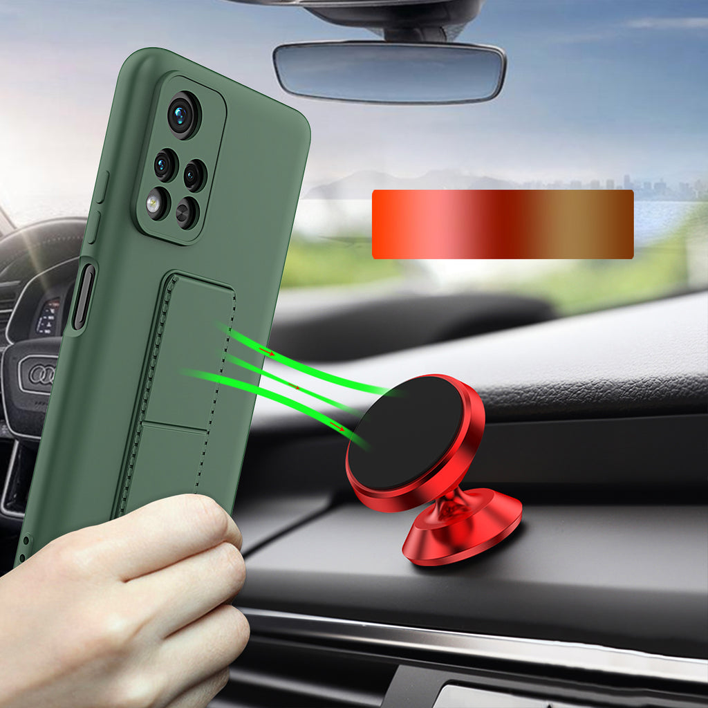 Wozinsky Kickstand dėklas Xiaomi Redmi Note 11/11S – juodas -- Xiaomi Redmi Note 11