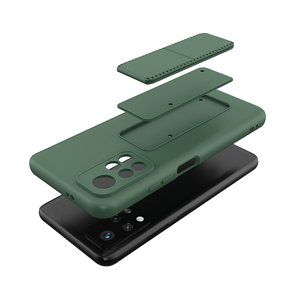 Wozinsky Kickstand dėklas Xiaomi Redmi Note 11S/11 – raudonas -- Xiaomi Redmi Note 11