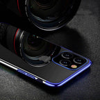 Skaidrus TPU dėklas Samsung Galaxy S22 Ultra – juodas rėmelis -- Samsung Galaxy S22 Ultra