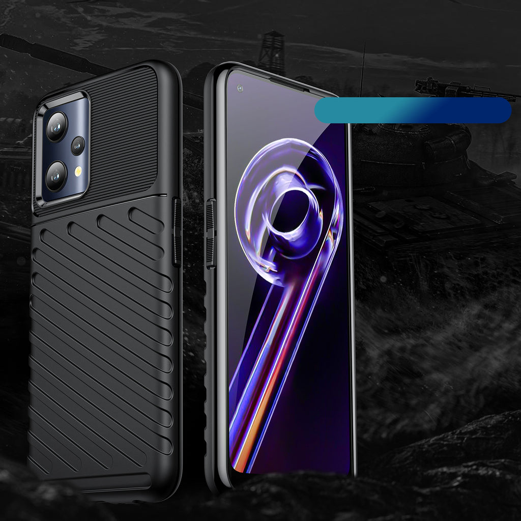 Thunder Case šarvuotas dėklas Realme 9 Pro – juodas -- Realme 9 Pro
