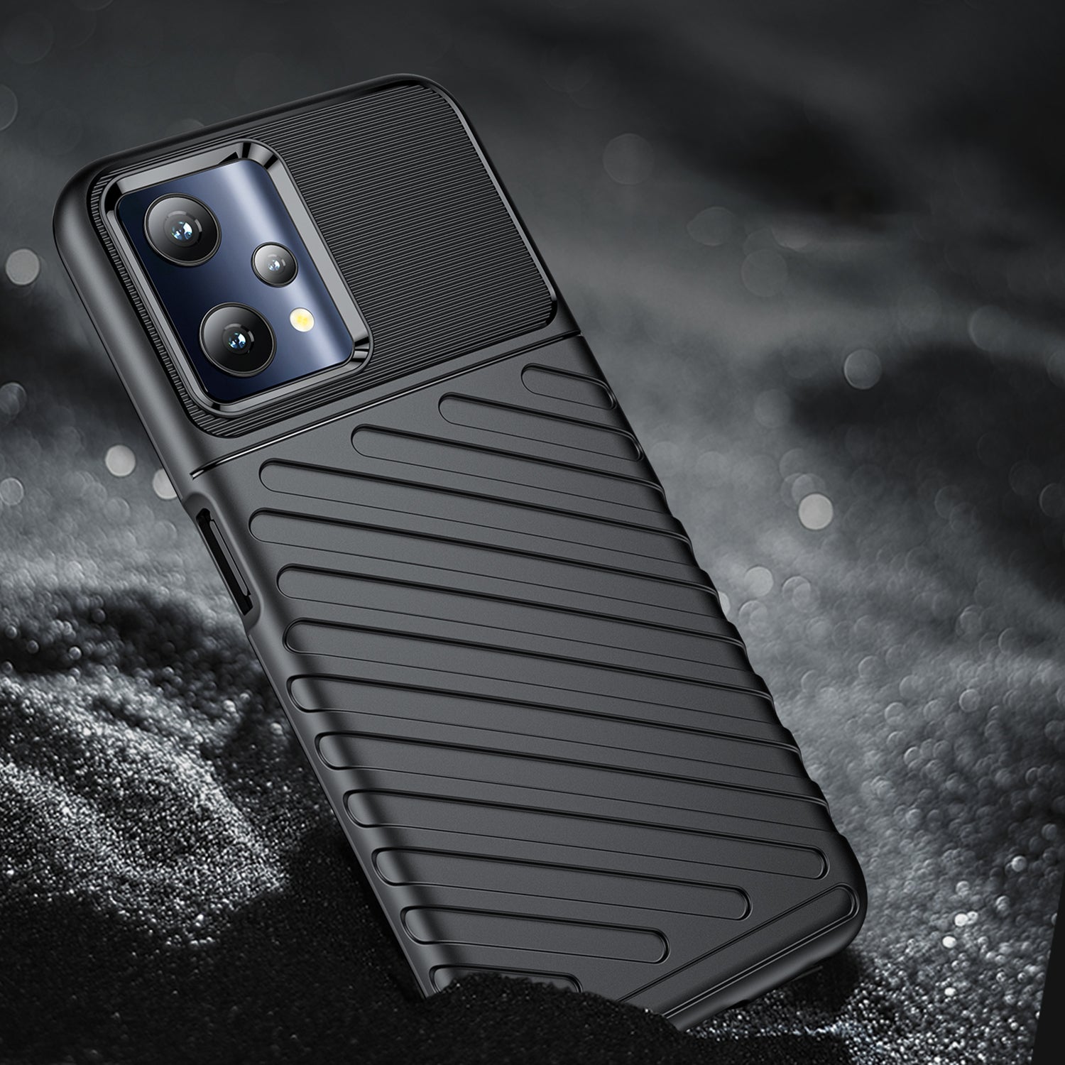 Thunder Case šarvuotas dėklas Realme 9 Pro – juodas -- Realme 9 Pro