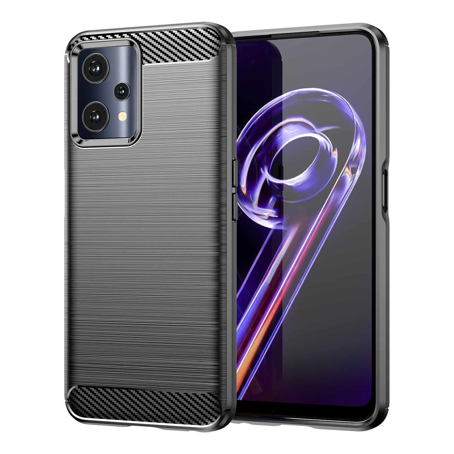 Carbon dėklas Realme 9 Pro – juodas -- Realme 9 Pro