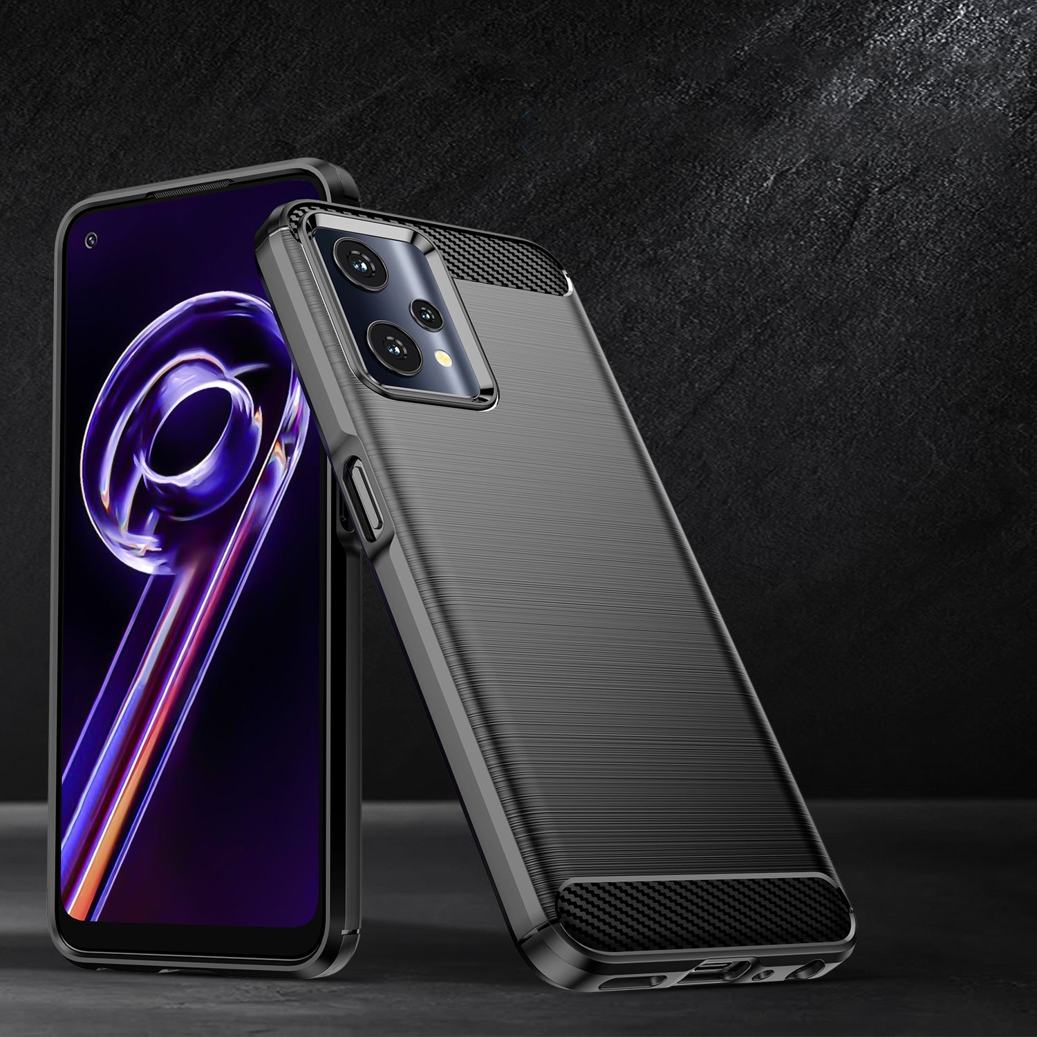 Carbon dėklas Realme 9 Pro – juodas -- Realme 9 Pro