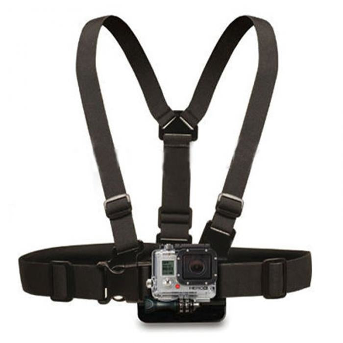 Krūtinės tvirtinimas - Krūtinės dirža GoPro SJCAM sportinėms kameroms - juoda -- Cycling Accessories