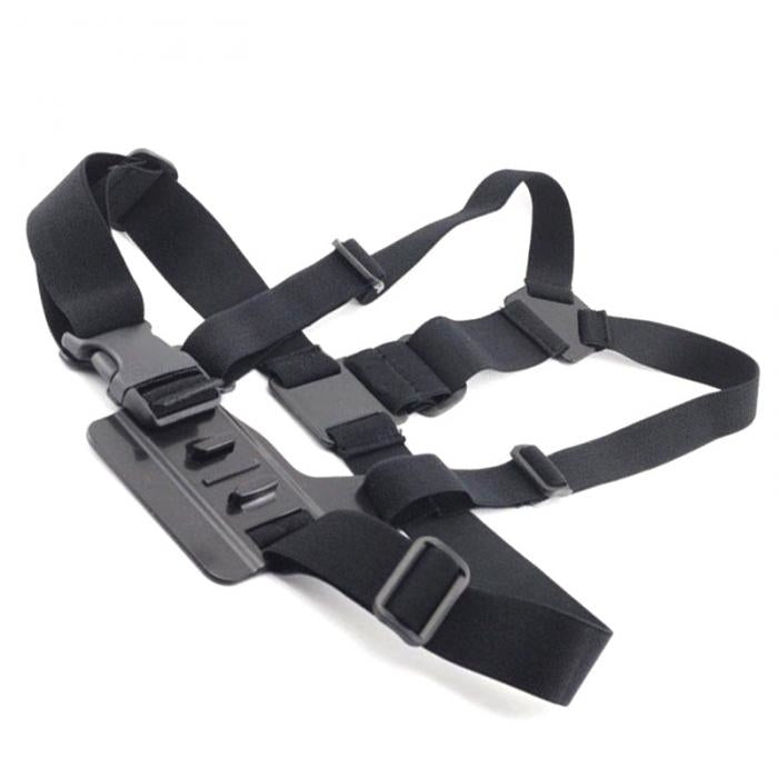 Krūtinės tvirtinimas - Krūtinės dirža GoPro SJCAM sportinėms kameroms - juoda -- Cycling Accessories