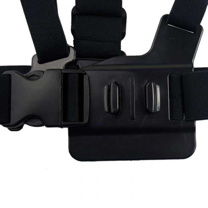 Krūtinės tvirtinimas - Krūtinės dirža GoPro SJCAM sportinėms kameroms - juoda -- Cycling Accessories