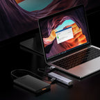 Ugreen daugiafunkcis adapteris HUB USB 3.0 - 3 x USB / Ethernet RJ-45 / USB Type C PD pilkas (CM475) -- USB Hubs