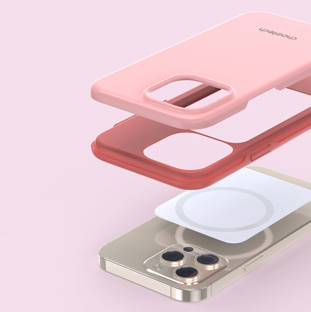 Choetech MagSafe dėklas iPhone 13 Pro Max – rožinis