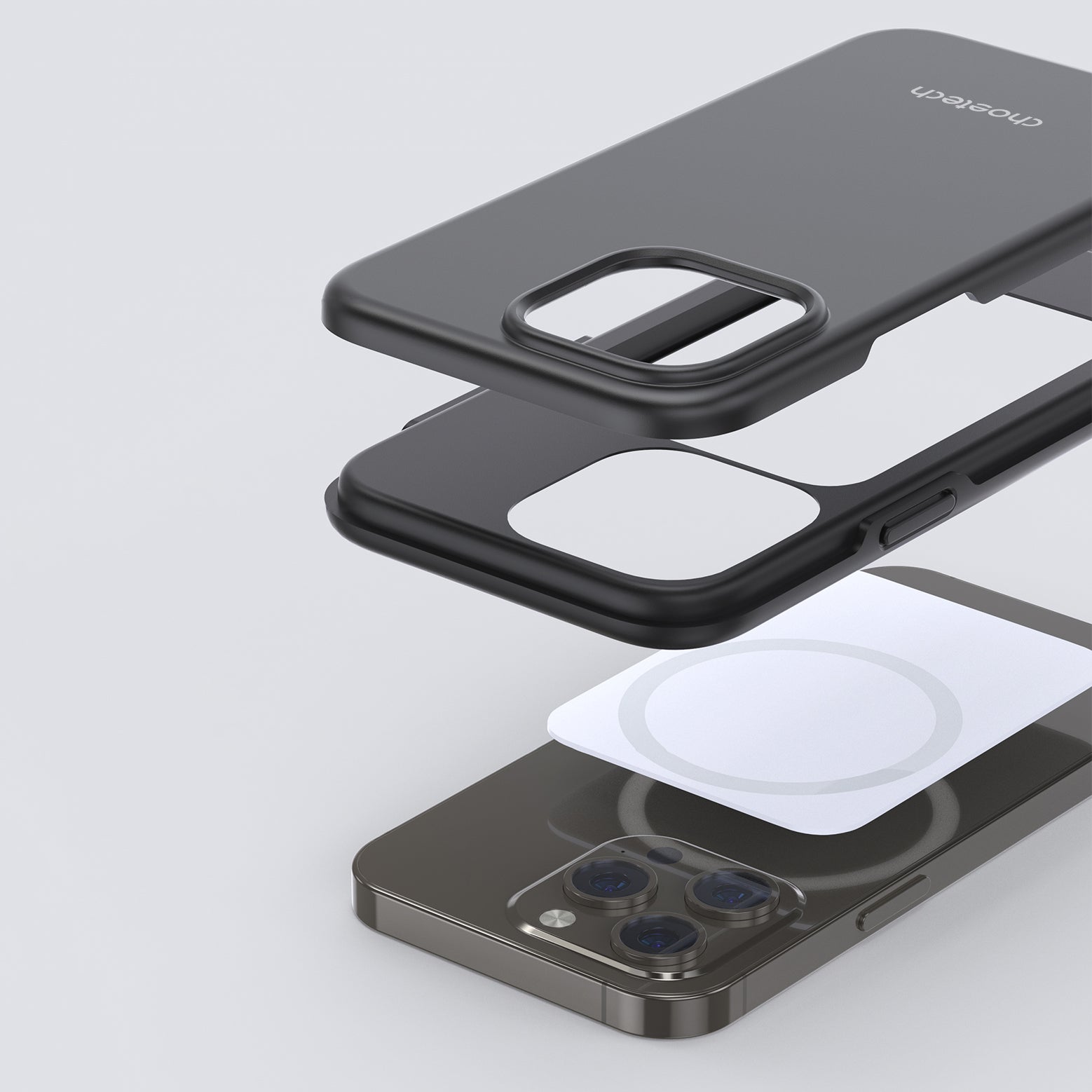 Choetech MagSafe dėklas iPhone 13 Pro – juodas