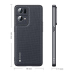 Dux Ducis Fino dėklas Oppo Reno7 Pro 5G – juodas -- Oppo Reno 7 Pro