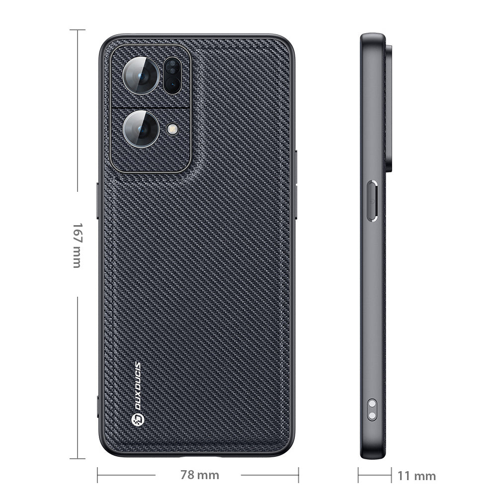 Dux Ducis Fino dėklas Oppo Reno7 Pro 5G – juodas -- Oppo Reno 7 Pro