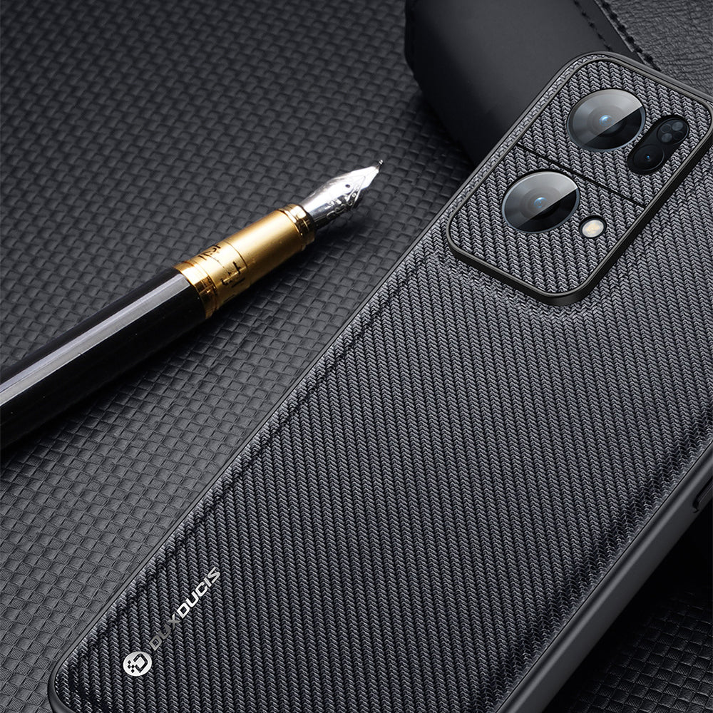 Dux Ducis Fino dėklas Oppo Reno7 Pro 5G – juodas -- Oppo Reno 7 Pro