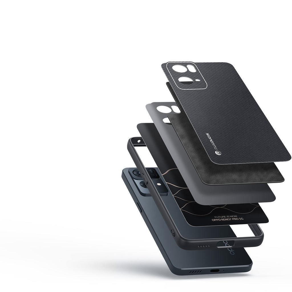 Dux Ducis Fino dėklas Oppo Reno7 Pro 5G – juodas -- Oppo Reno 7 Pro