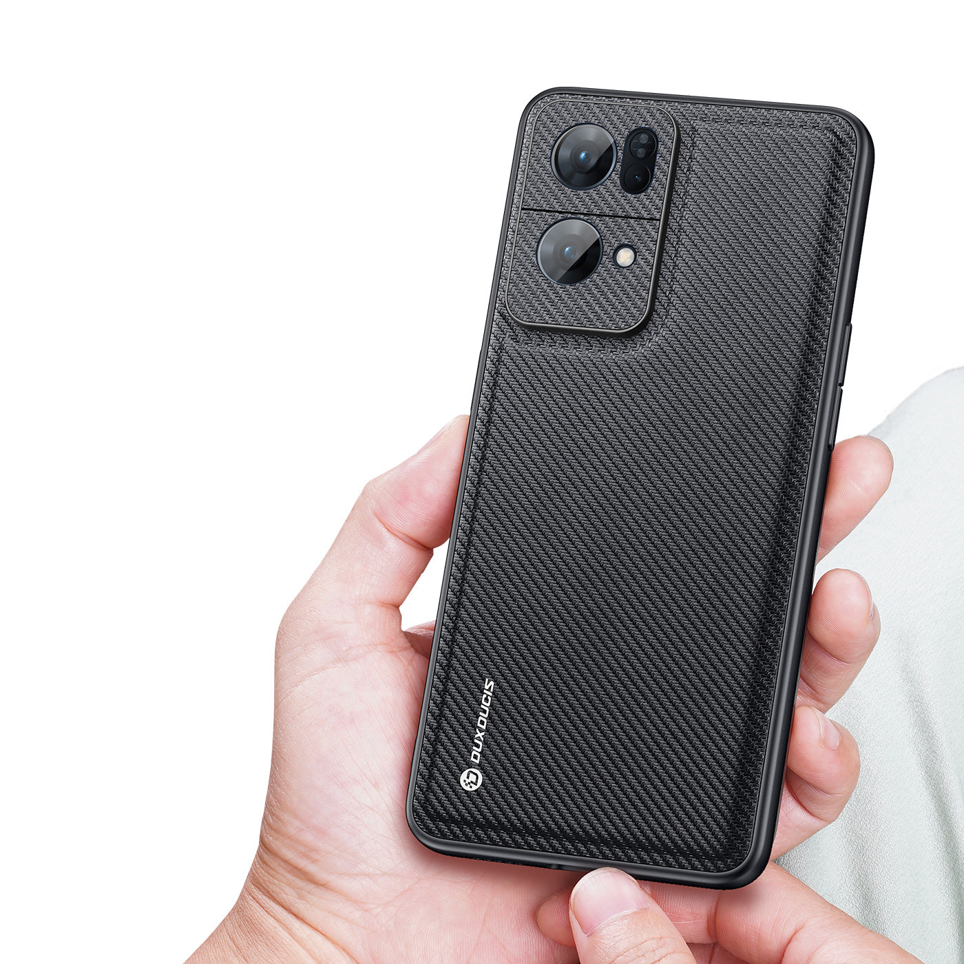 Dux Ducis Fino dėklas Oppo Reno7 Pro 5G – juodas -- Oppo Reno 7 Pro