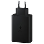 Samsung įkroviklis EP-T6530NBEGEU 2x USB Type C / USB PPS, Power Delivery PD 65W, QC 3.0, AFC, FCP - juodas